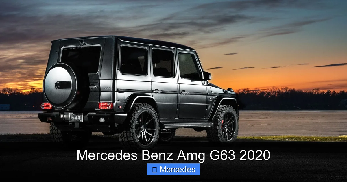 Mercedes Benz Amg G63 2020