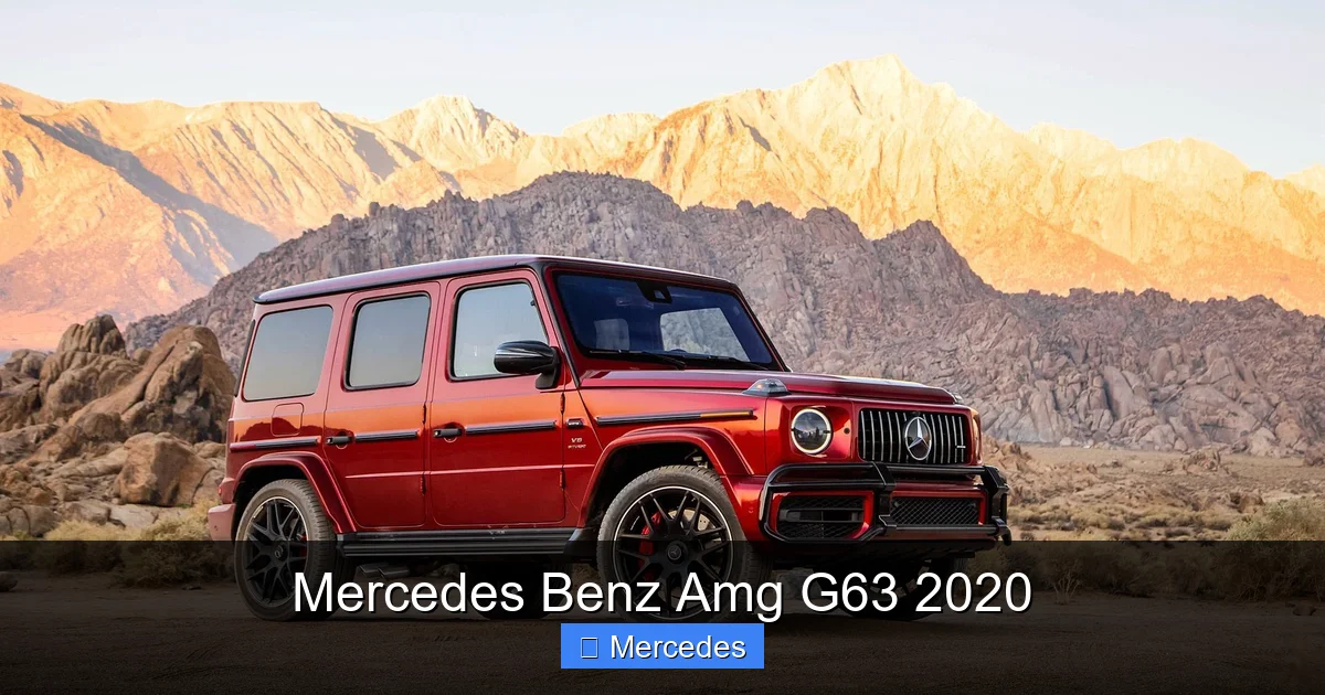 Mercedes Benz Amg G63 2020
