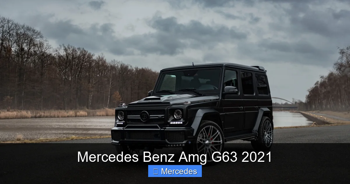 Mercedes Benz Amg G63 2021