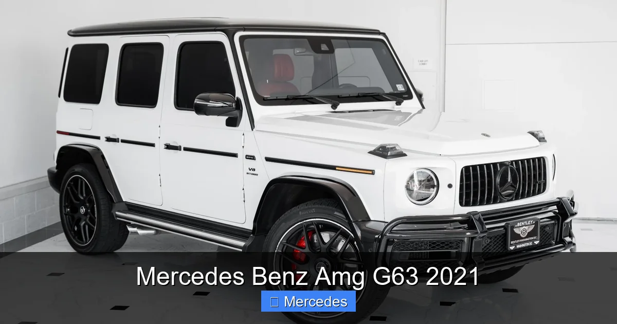 Mercedes Benz Amg G63 2021