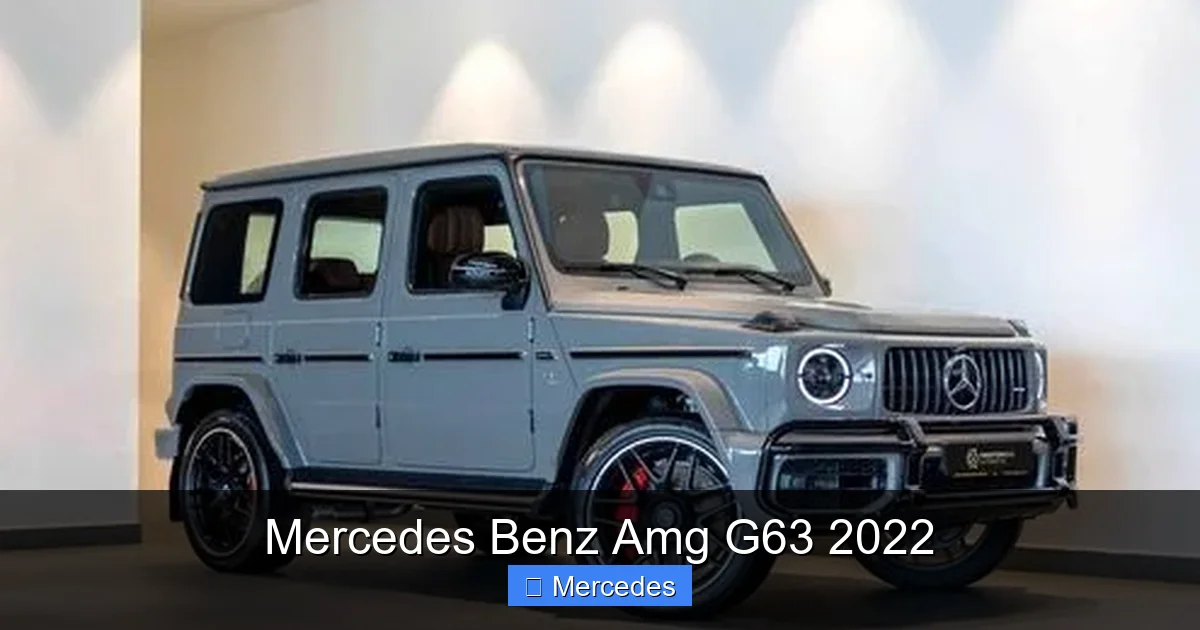 Mercedes Benz Amg G63 2022