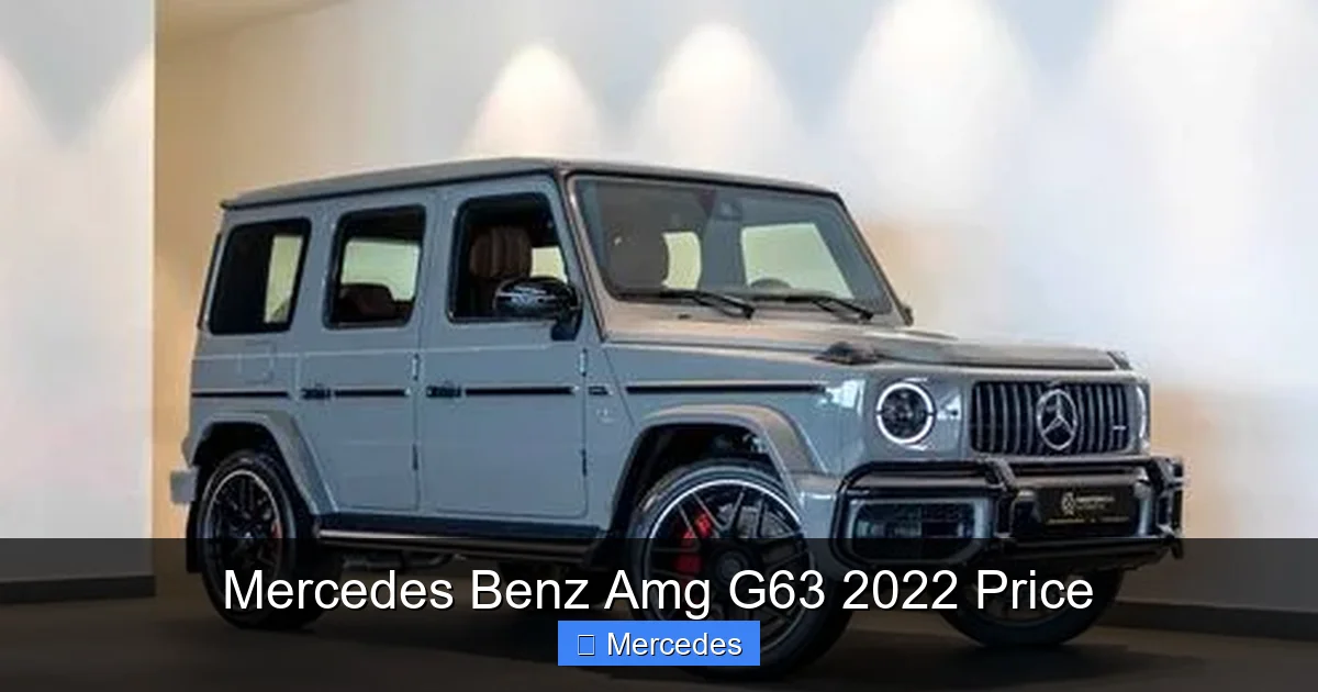Mercedes Benz Amg G63 2022 Price