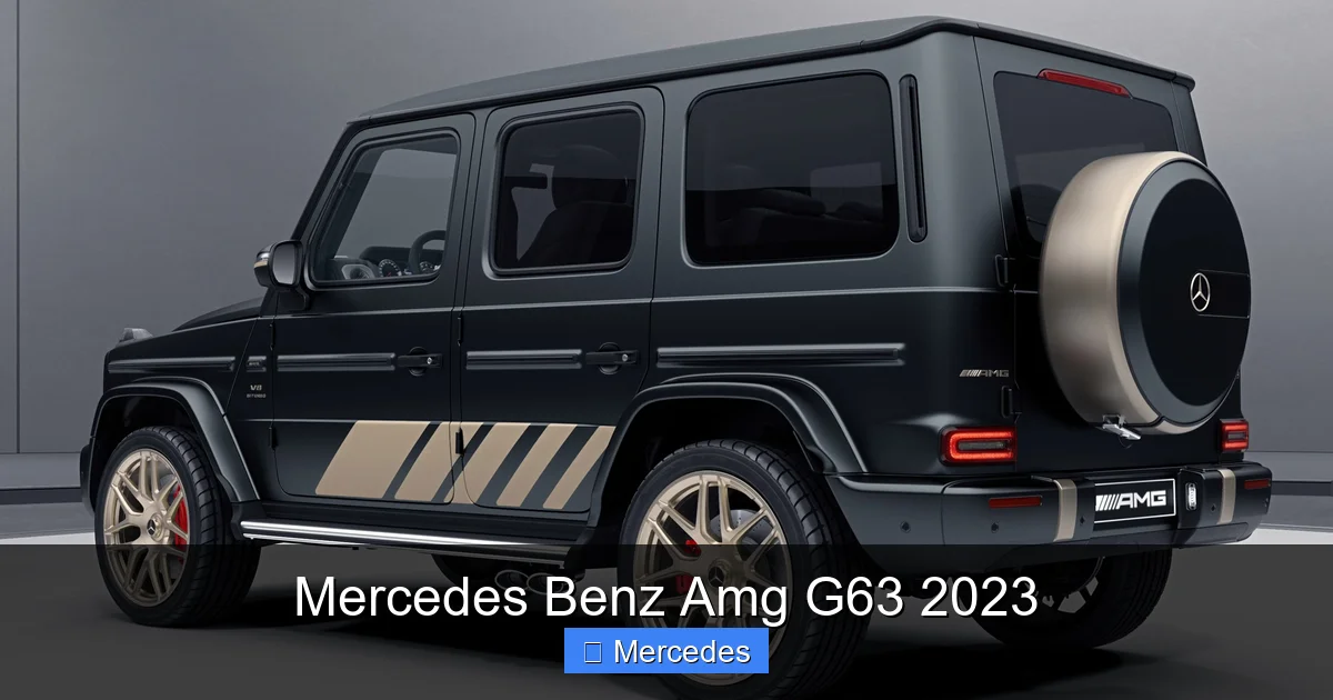 Mercedes Benz Amg G63 2023