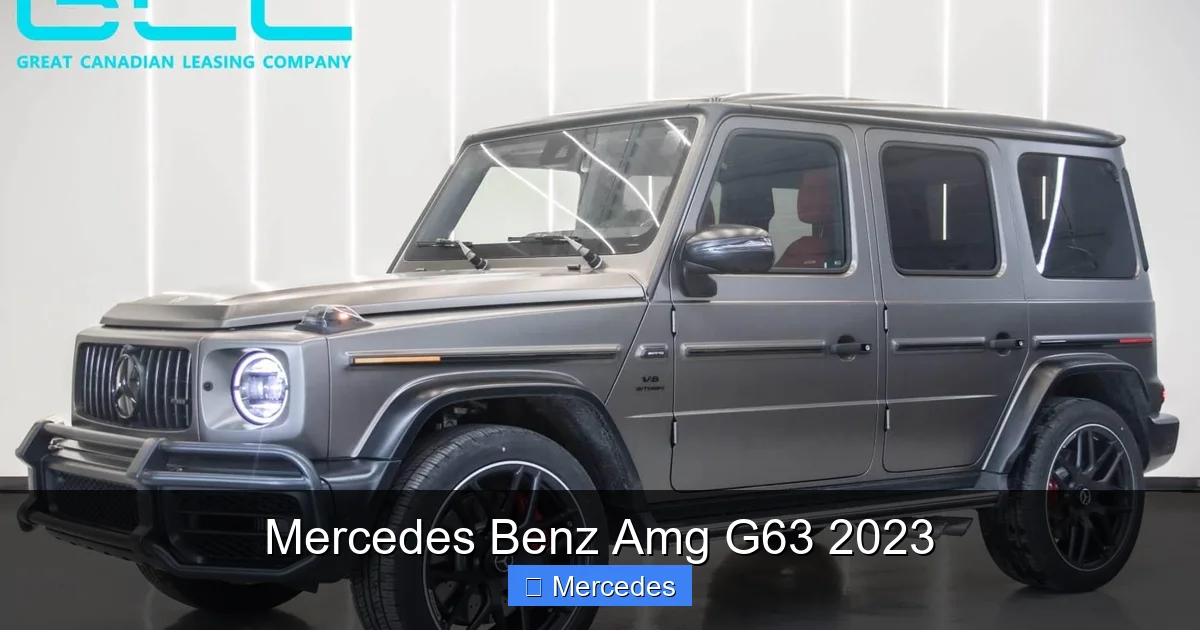 Mercedes Benz Amg G63 2023