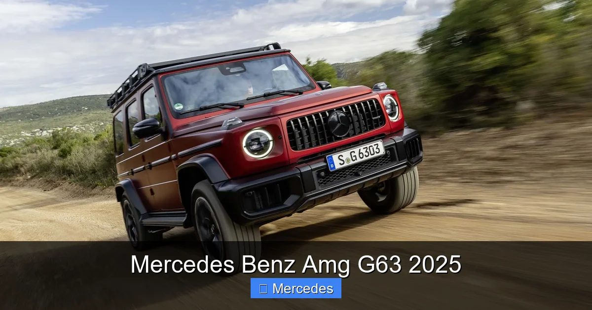 Mercedes Benz Amg G63 2025