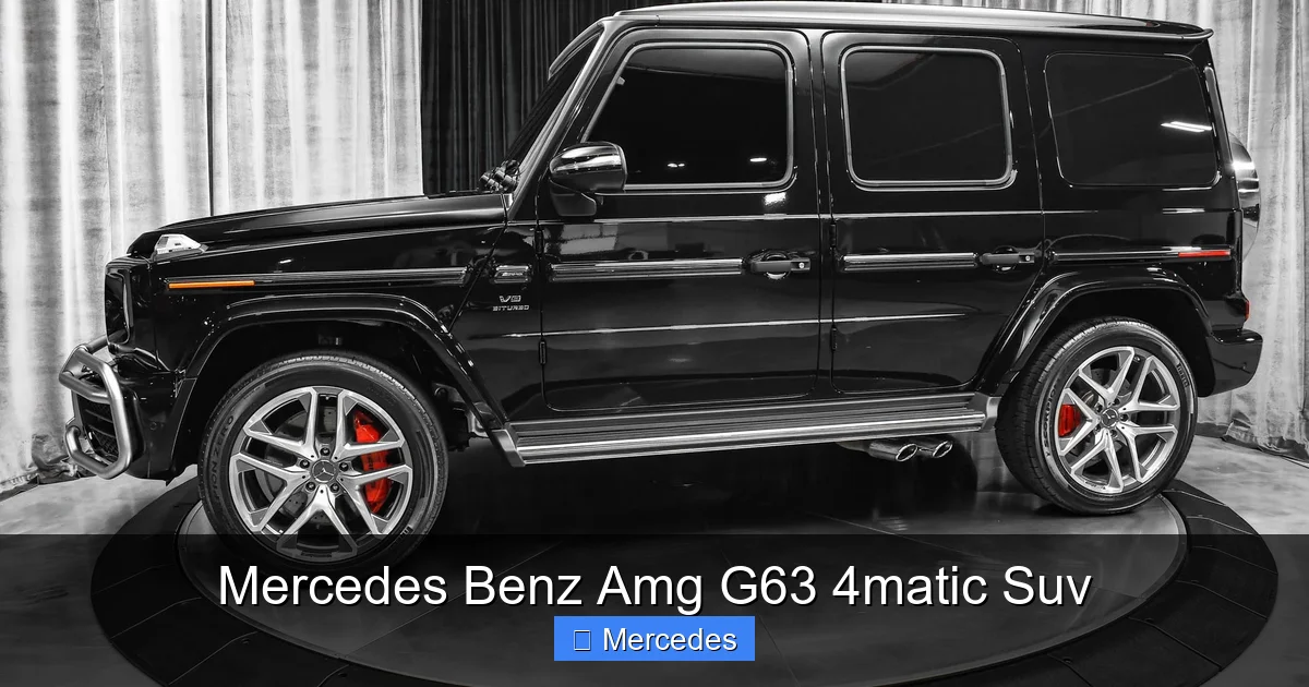 Mercedes Benz Amg G63 4matic Suv