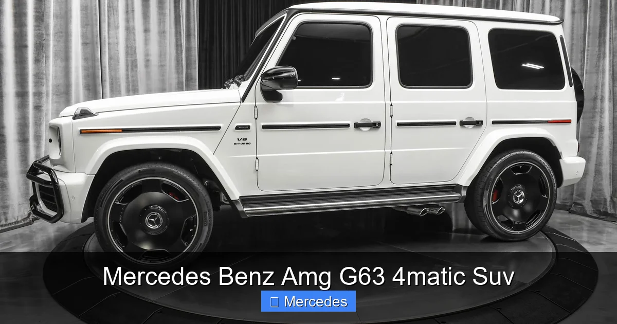 Mercedes Benz Amg G63 4matic Suv