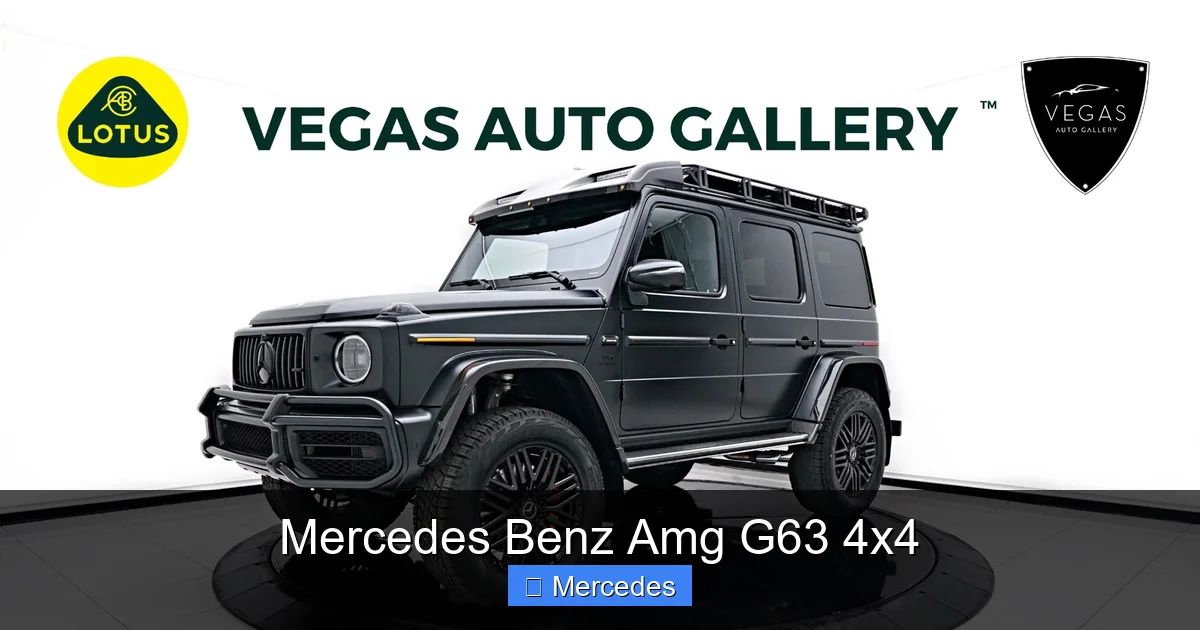 Mercedes Benz Amg G63 4x4