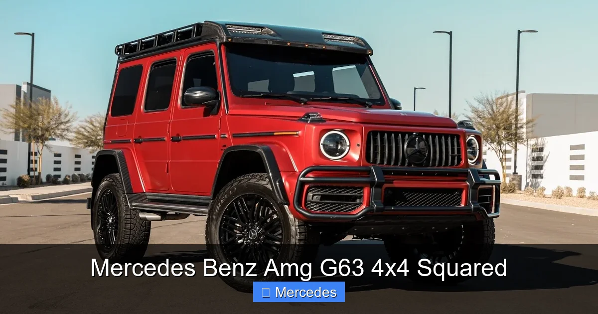 Mercedes Benz Amg G63 4x4 Squared