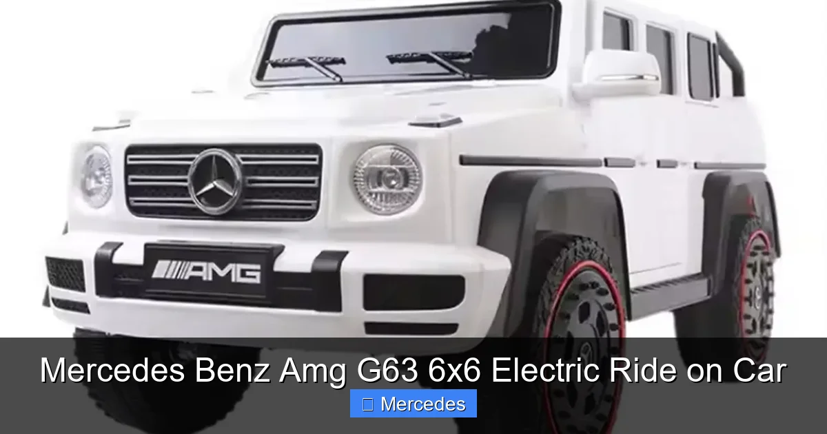Mercedes Benz Amg G63 6x6 Electric Ride on Car