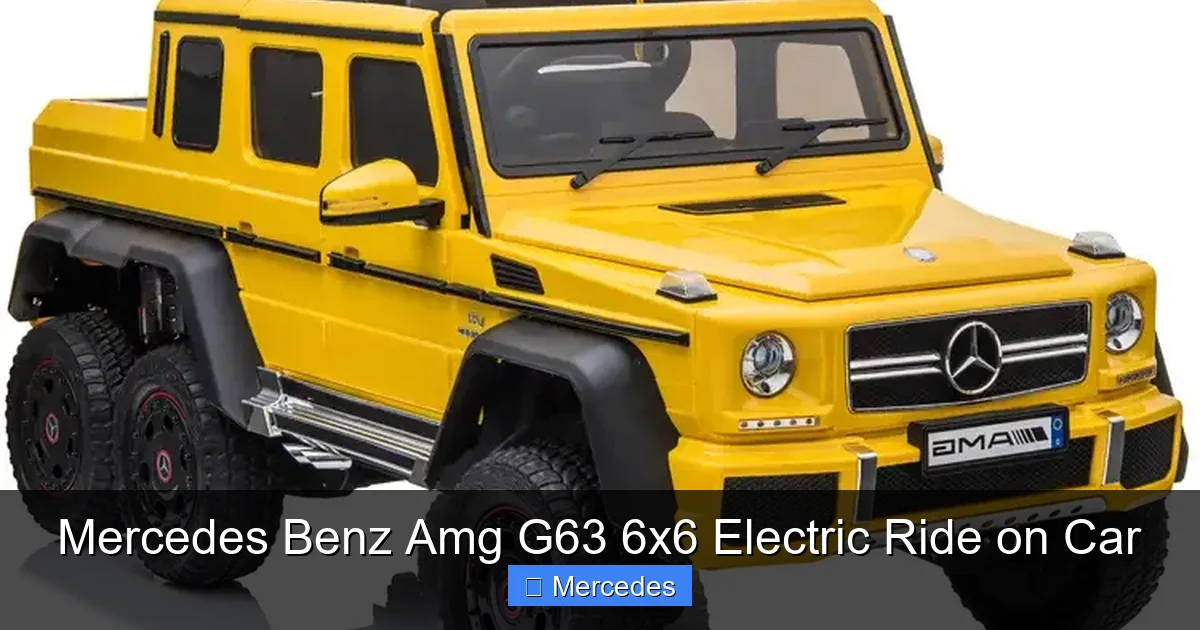 Mercedes Benz Amg G63 6x6 Electric Ride on Car