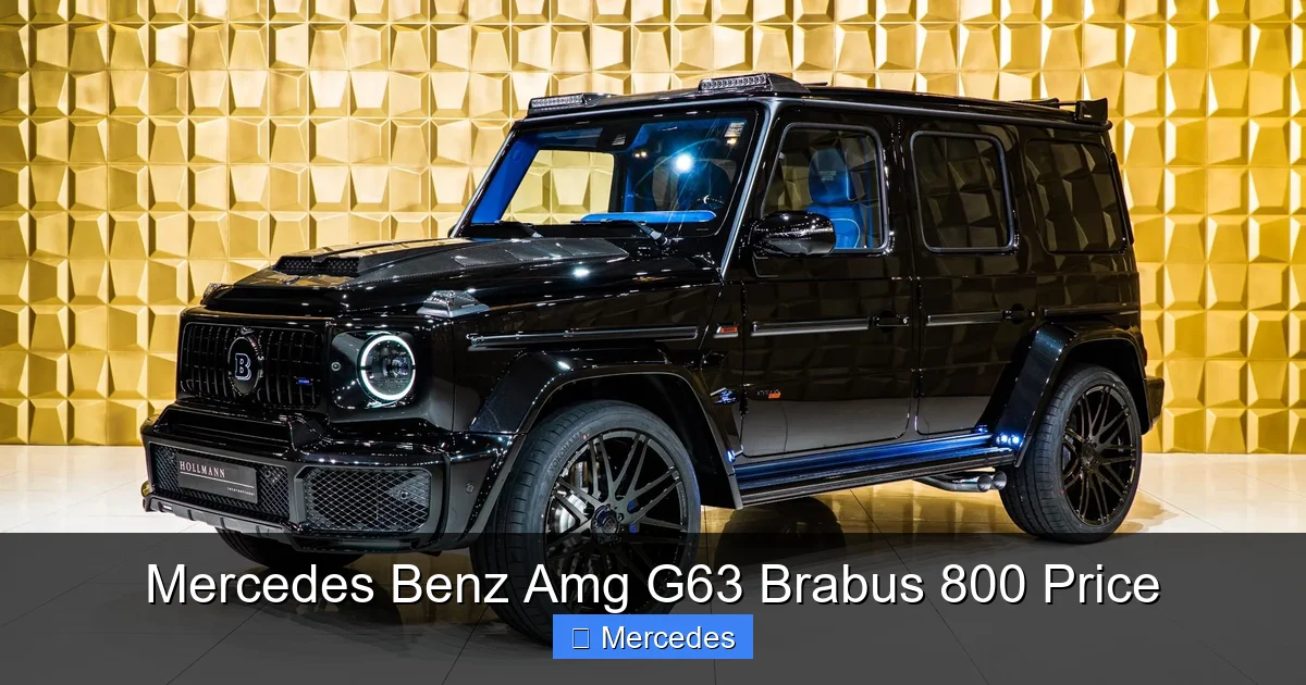 Mercedes Benz Amg G63 Brabus 800 Price