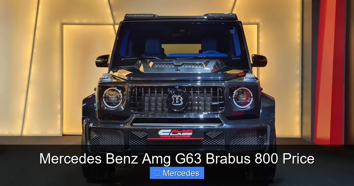 Mercedes Benz Amg G63 Brabus 800 Price