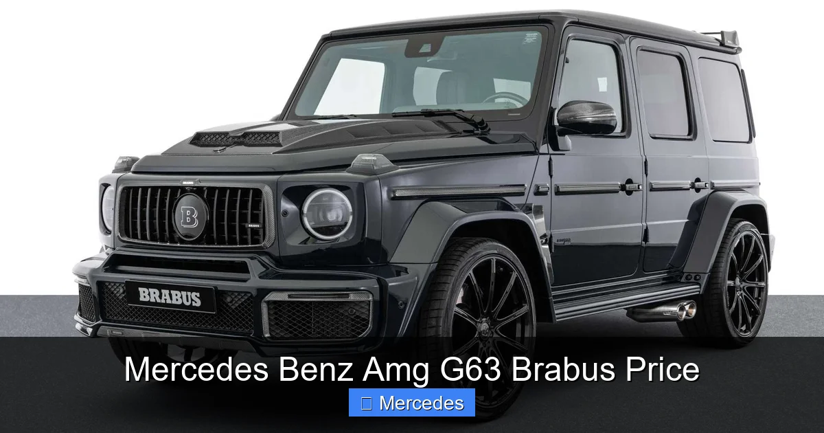 Mercedes Benz Amg G63 Brabus Price