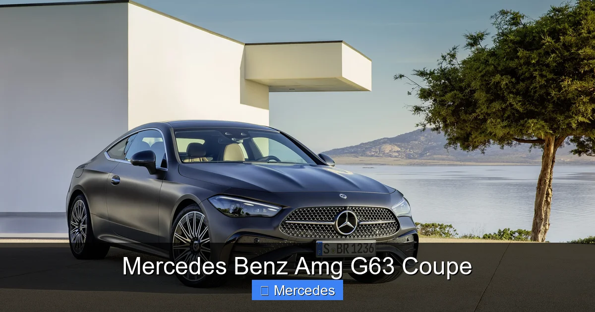 Mercedes Benz Amg G63 Coupe