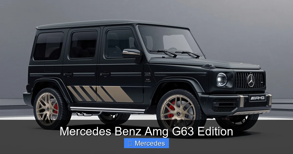 Mercedes Benz Amg G63 Edition