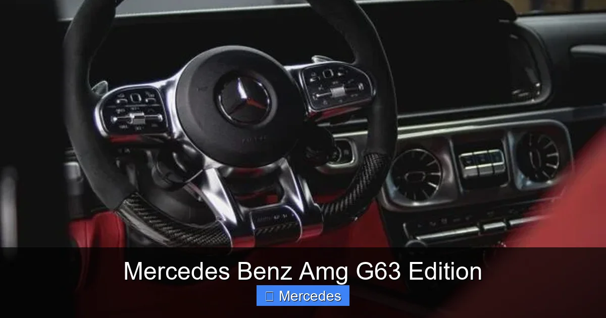 Mercedes Benz Amg G63 Edition