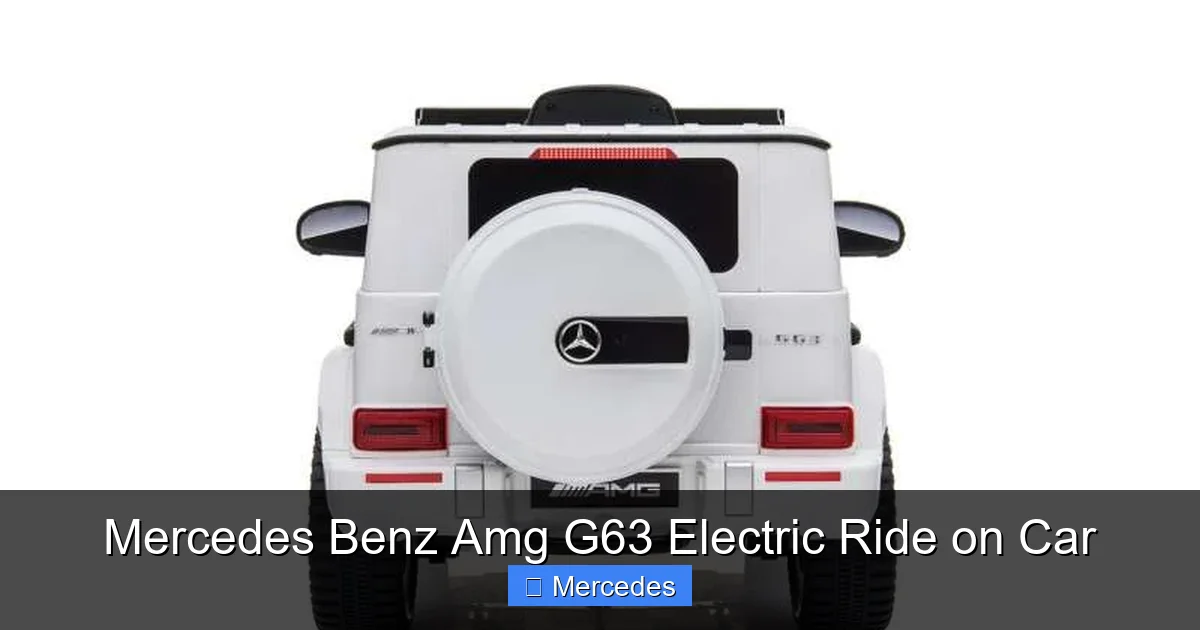 Mercedes Benz Amg G63 Electric Ride on Car
