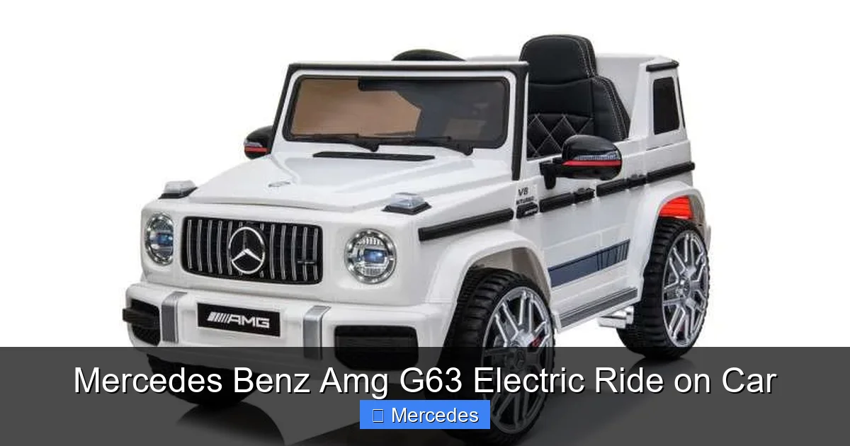 Mercedes Benz Amg G63 Electric Ride on Car