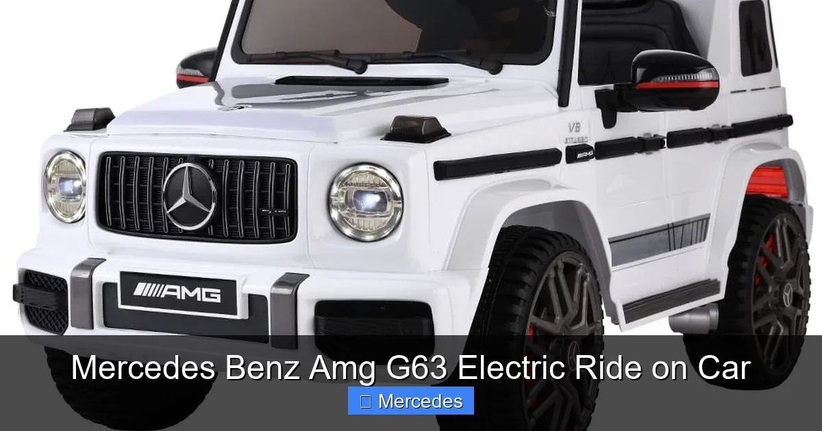 Mercedes Benz Amg G63 Electric Ride on Car