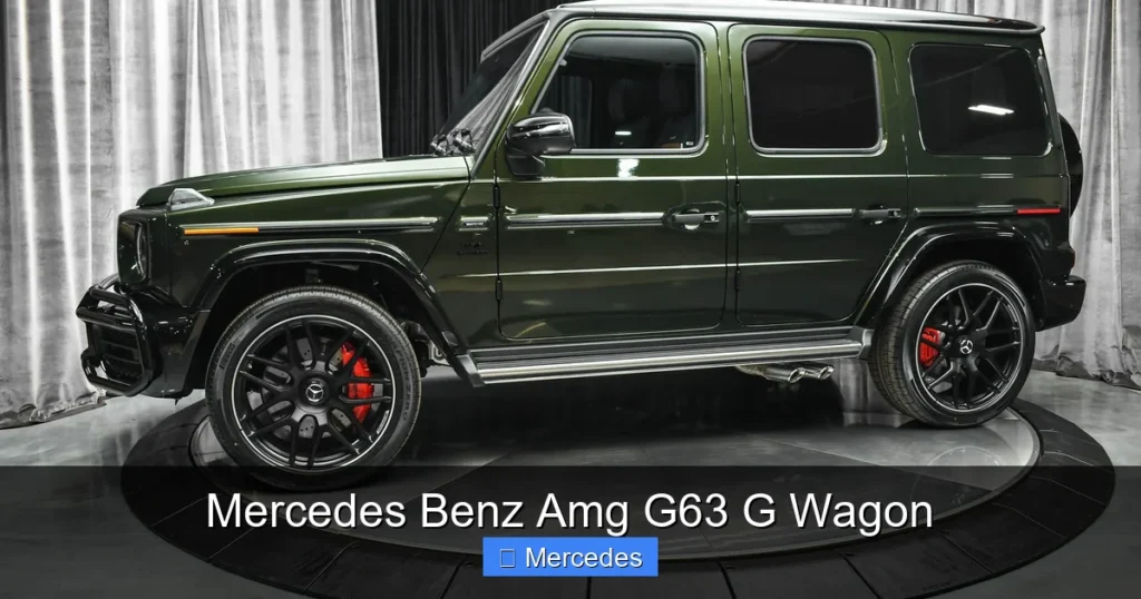 Mercedes Benz Amg G63 G Wagon