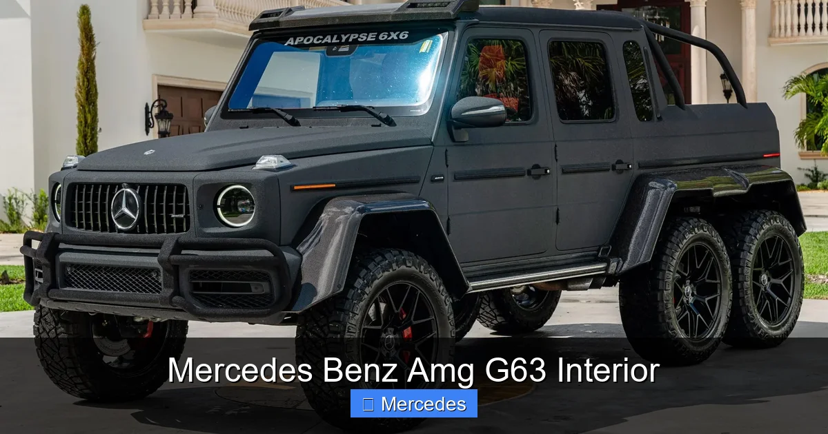 Mercedes Benz Amg G63 Interior