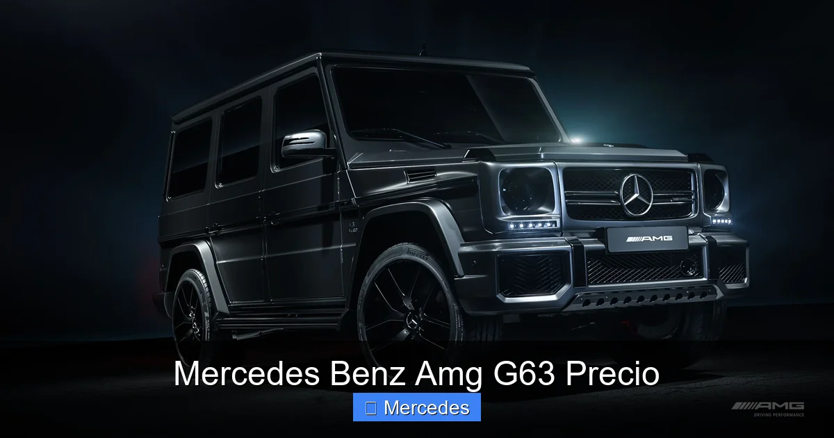 Mercedes Benz Amg G63 Precio