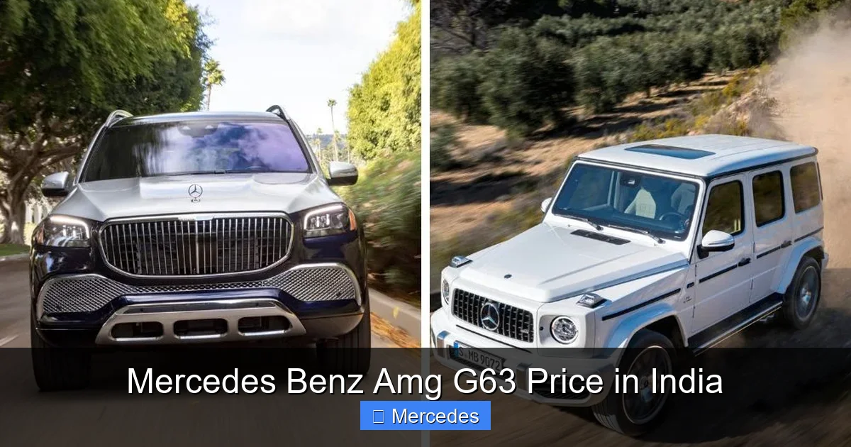 Mercedes Benz Amg G63 Price in India