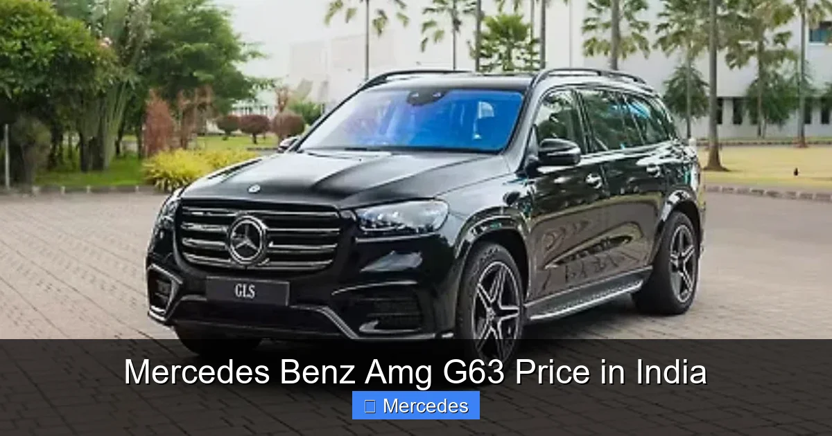 Mercedes Benz Amg G63 Price in India