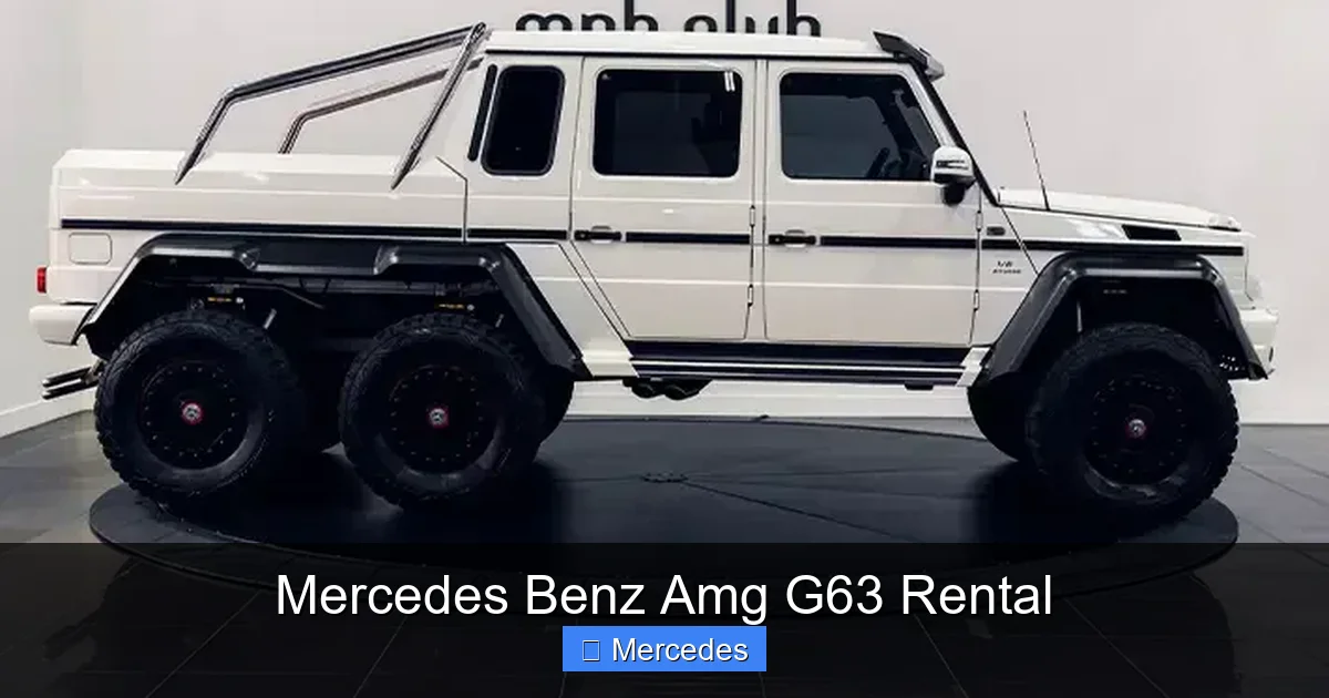 Mercedes Benz Amg G63 Rental