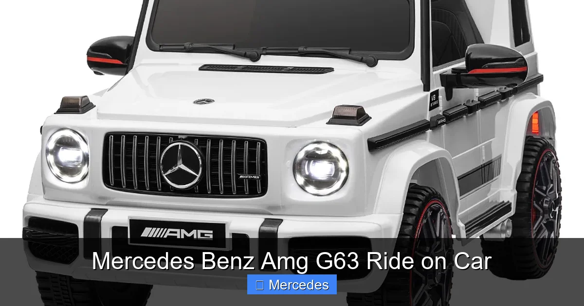 Mercedes Benz Amg G63 Ride on Car