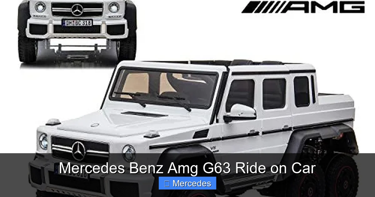 Mercedes Benz Amg G63 Ride on Car