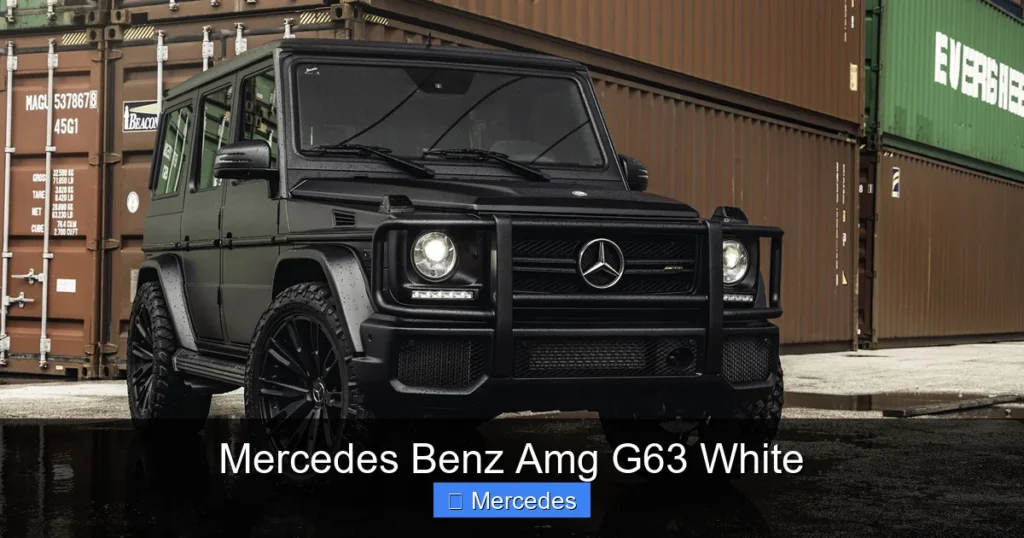 Mercedes Benz Amg G63 White