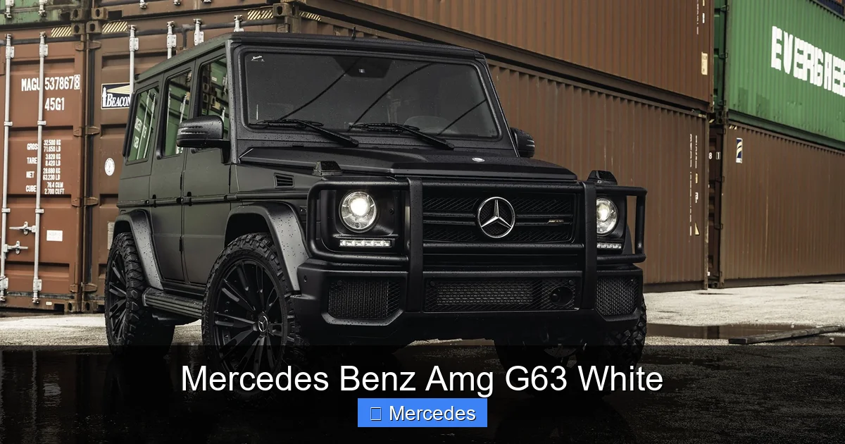 Mercedes Benz Amg G63 White