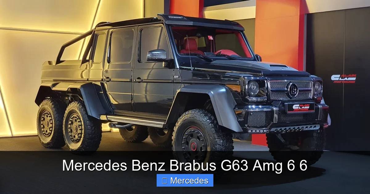Mercedes Benz Brabus G63 Amg 6 6