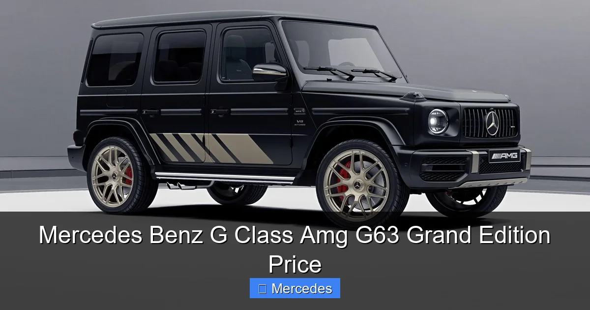 Mercedes Benz G Class Amg G63 Grand Edition Price
