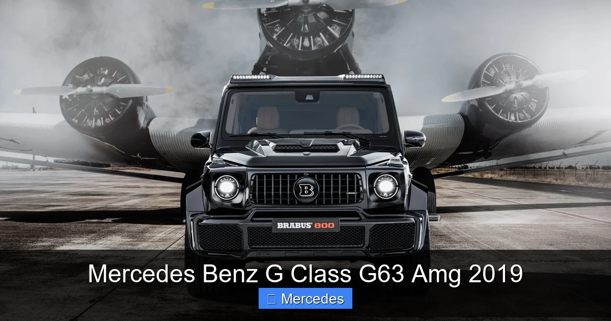 Mercedes Benz G Class G63 Amg 2019