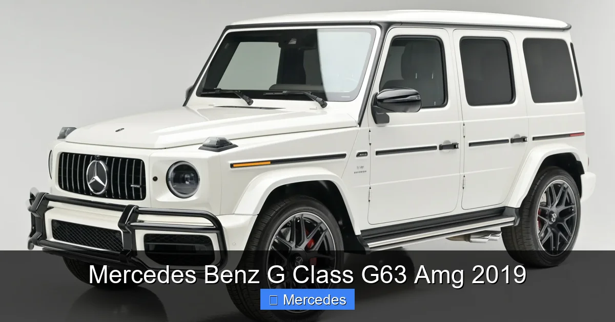 Mercedes Benz G Class G63 Amg 2019
