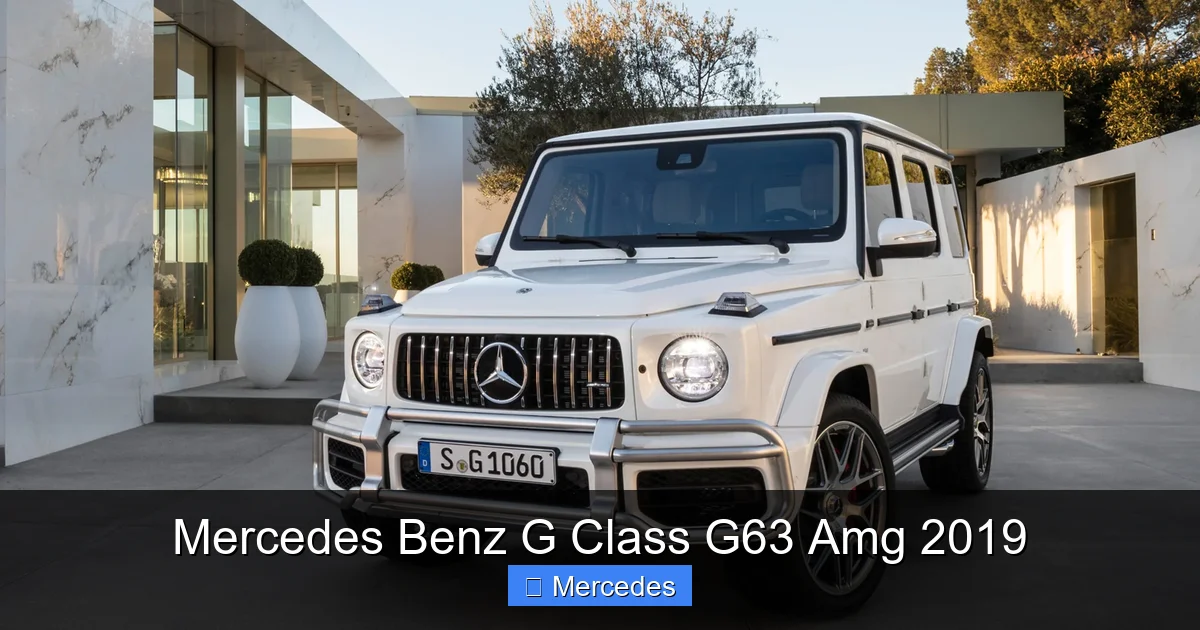 Mercedes Benz G Class G63 Amg 2019