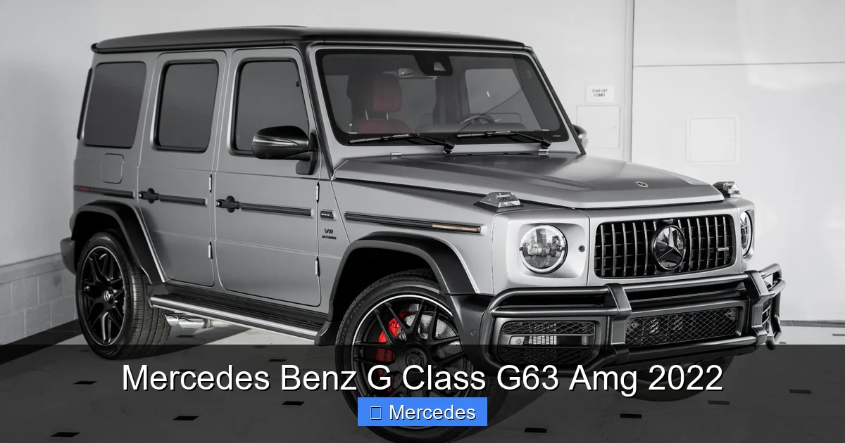 Mercedes Benz G Class G63 Amg 2022