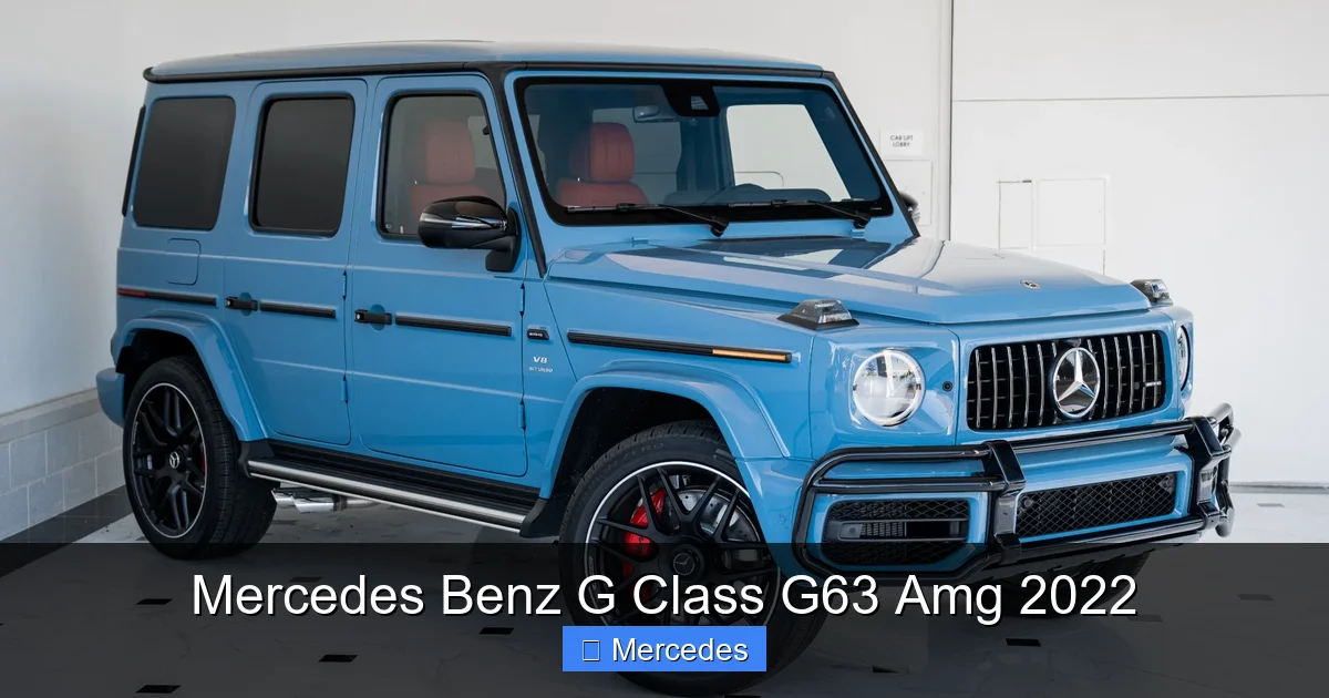 Mercedes Benz G Class G63 Amg 2022