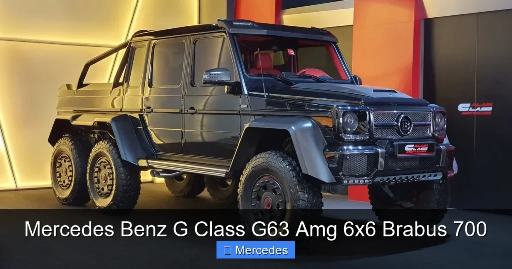 Mercedes Benz G Class G63 Amg 6x6 Brabus 700