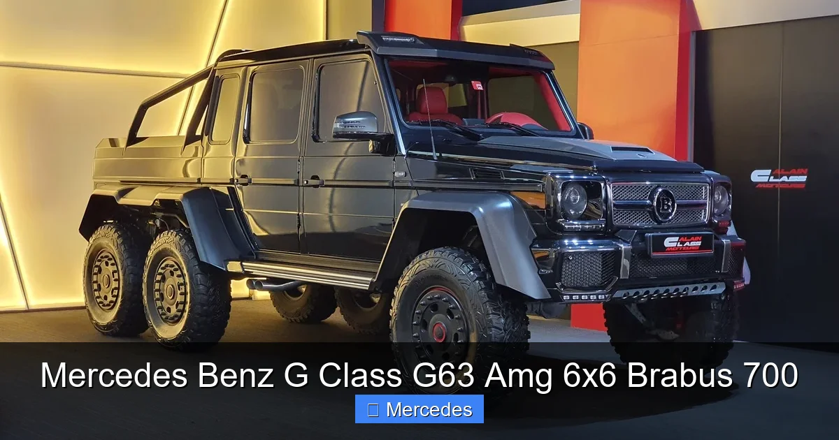 Mercedes Benz G Class G63 Amg 6x6 Brabus 700