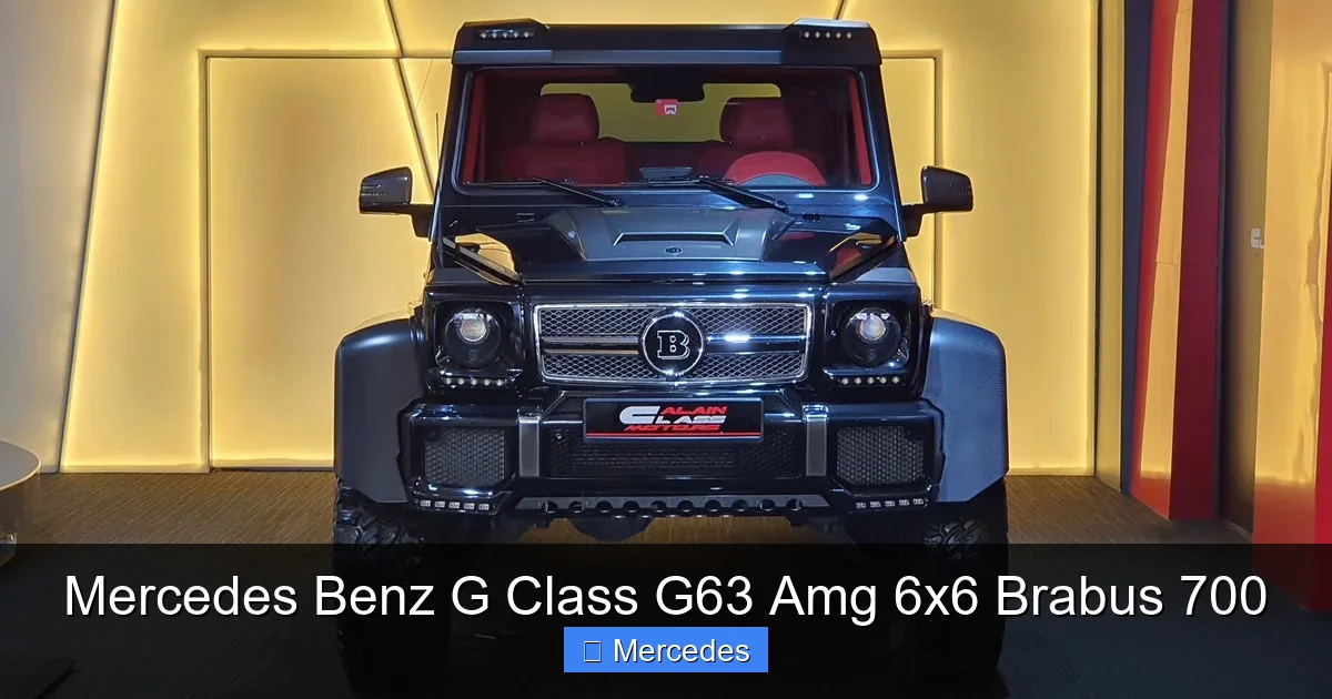 Mercedes Benz G Class G63 Amg 6x6 Brabus 700