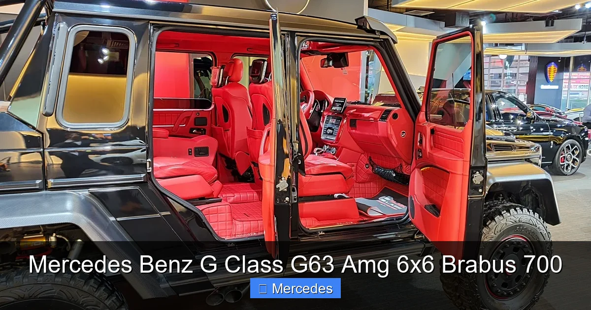 Mercedes Benz G Class G63 Amg 6x6 Brabus 700