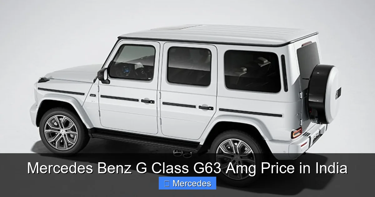 Mercedes Benz G Class G63 Amg Price in India