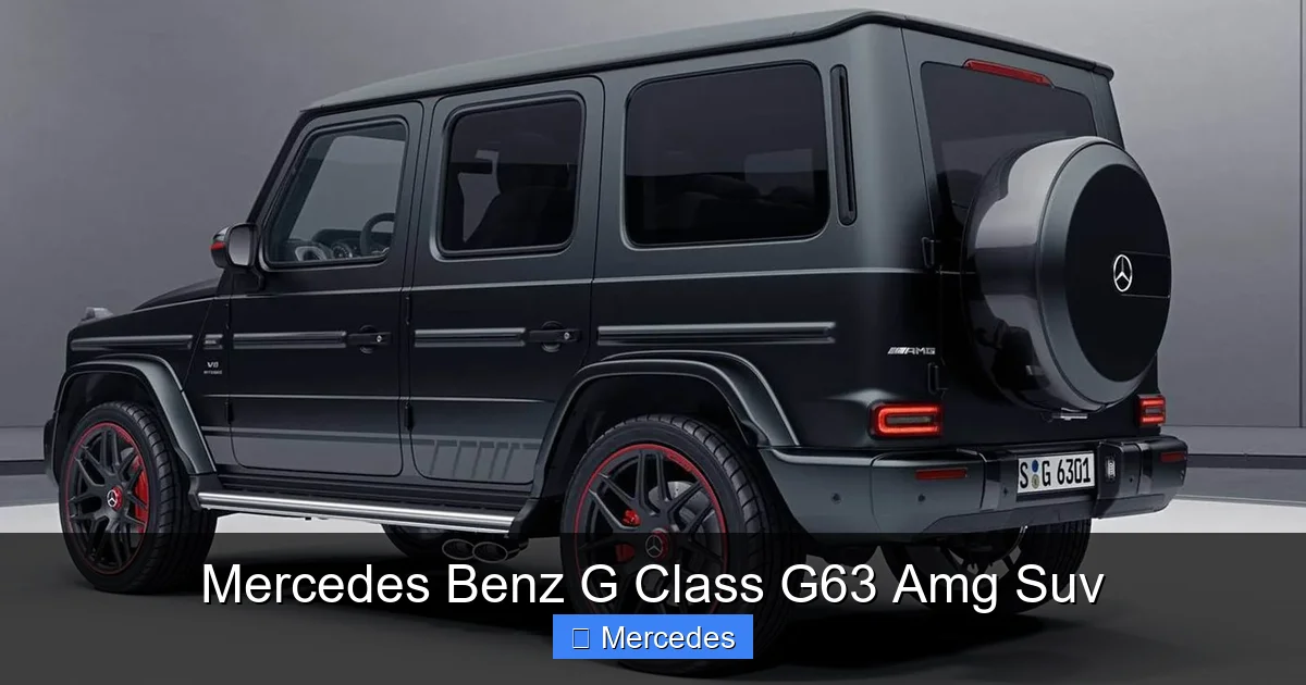 Mercedes Benz G Class G63 Amg Suv