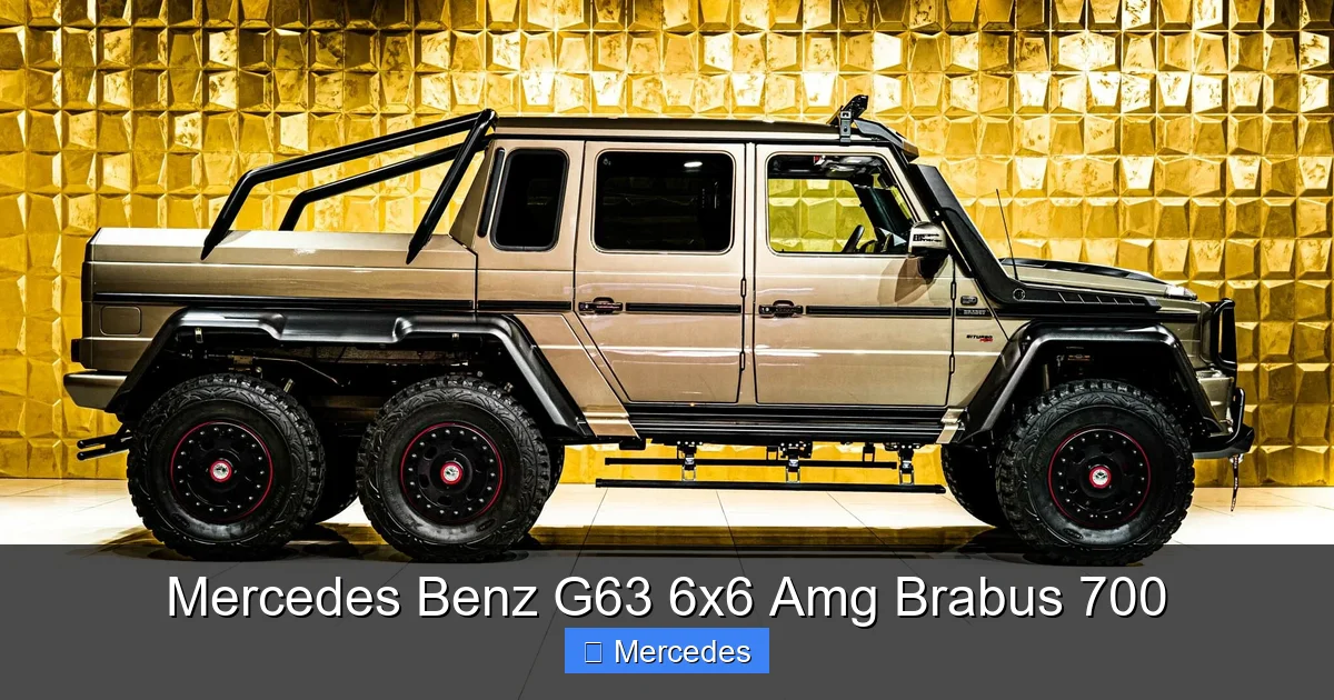 Mercedes Benz G63 6x6 Amg Brabus 700