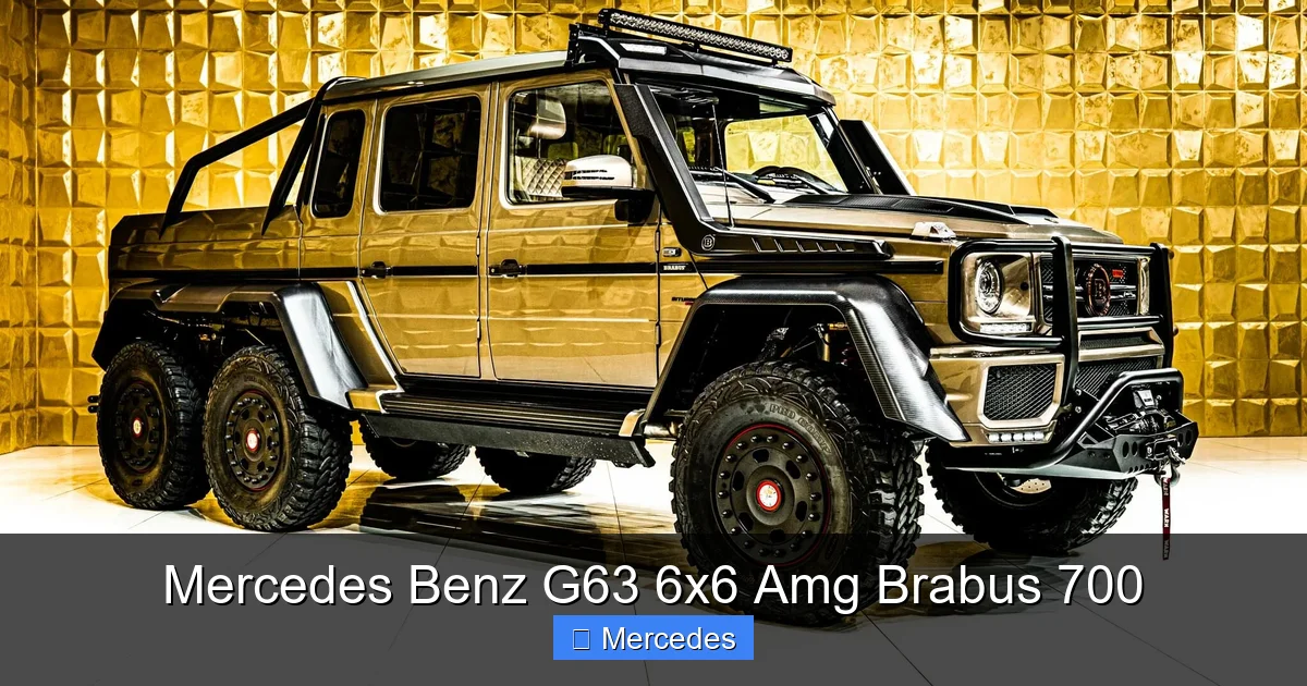 Mercedes Benz G63 6x6 Amg Brabus 700