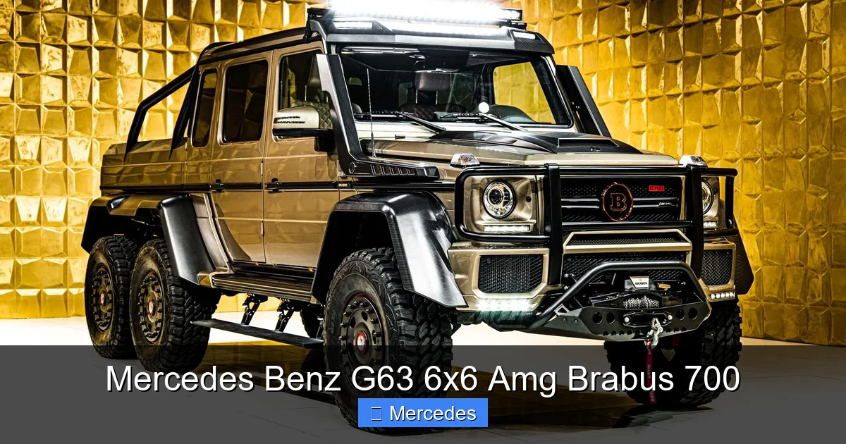 Mercedes Benz G63 6x6 Amg Brabus 700